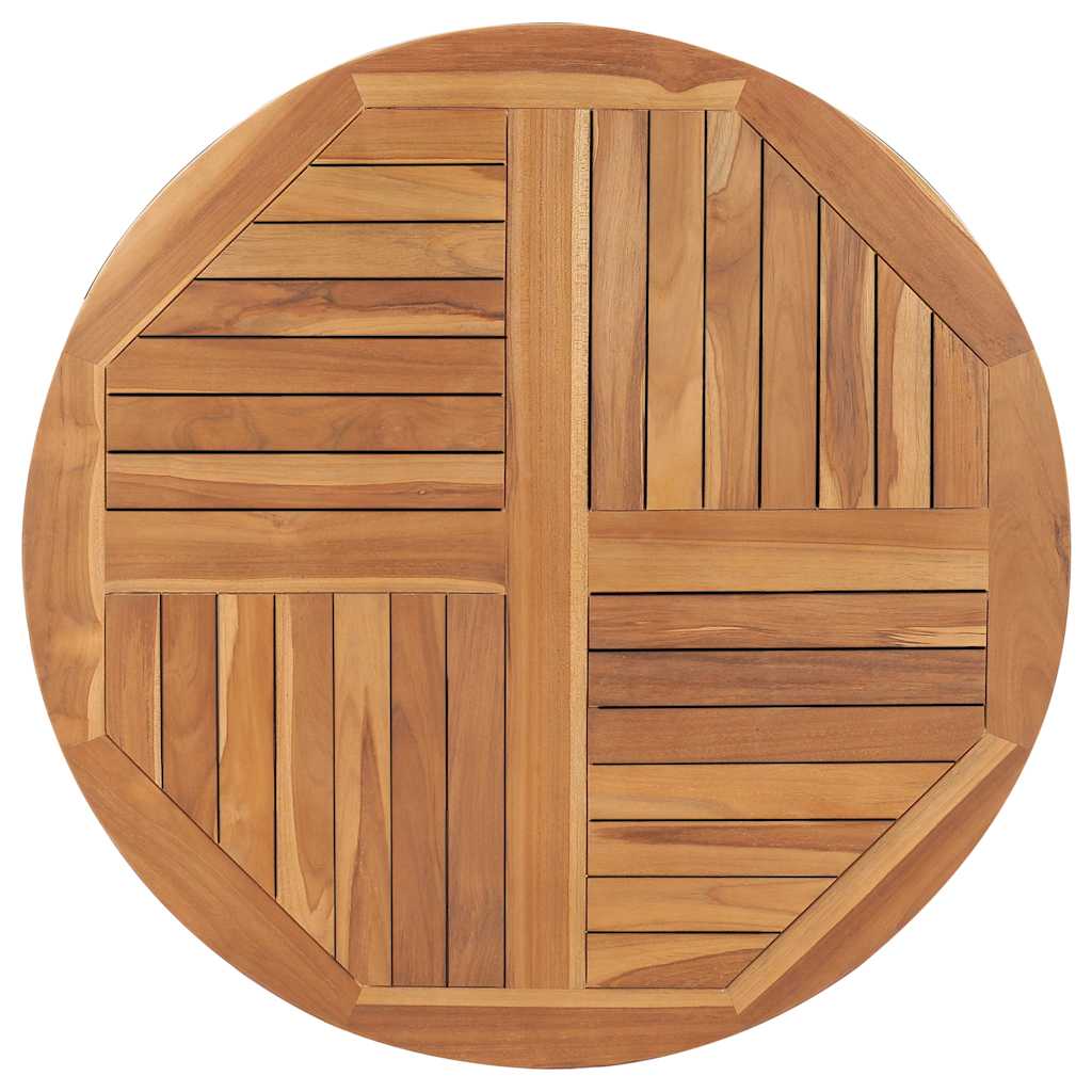 Bordplate heltre teak 2,5 cm 90 cm vidaXL