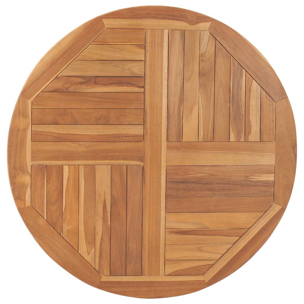 Bordplate heltre teak 2,5 cm 90 cm vidaXL