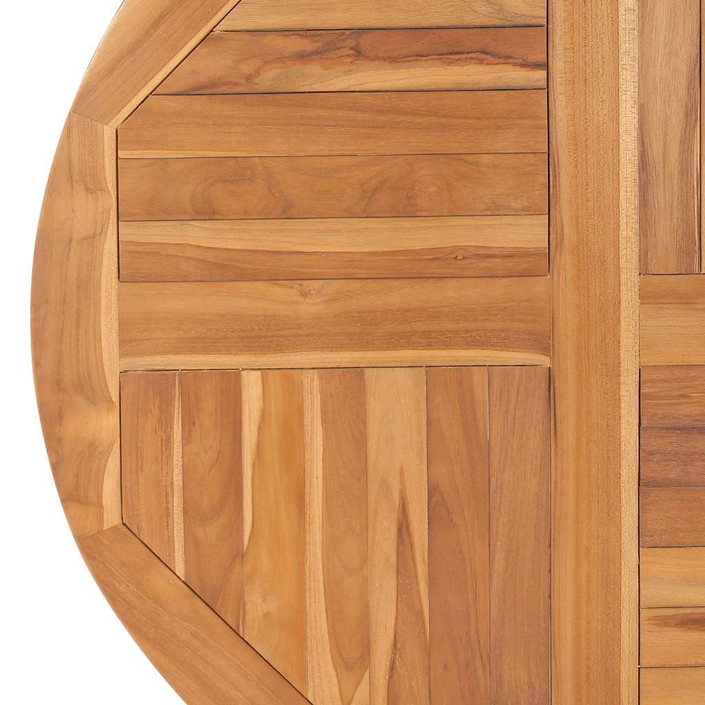 Bordplate heltre teak 2,5 cm 90 cm vidaXL
