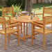 Bordplate heltre teak 2,5 cm 90 cm vidaXL
