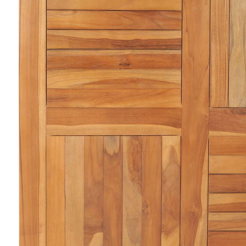Bordplate heltre teak kvadratisk 90x90x2,5 cm vidaXL
