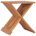 Sammenleggbar krakk 40x32x45 cm heltre teak