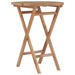 Sammenleggbart hagebord 60 cm heltre teak