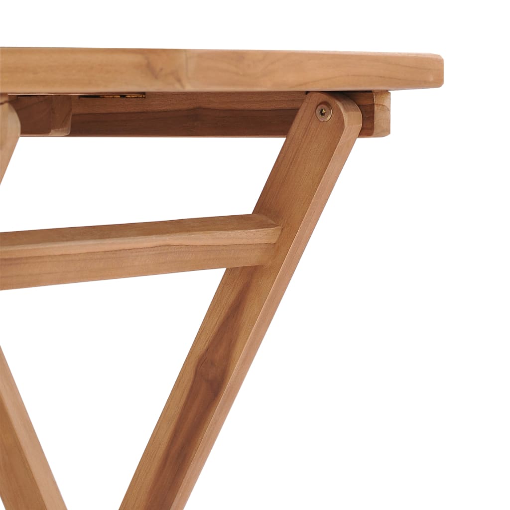 Sammenleggbart hagebord 60x60x75 cm heltre teak