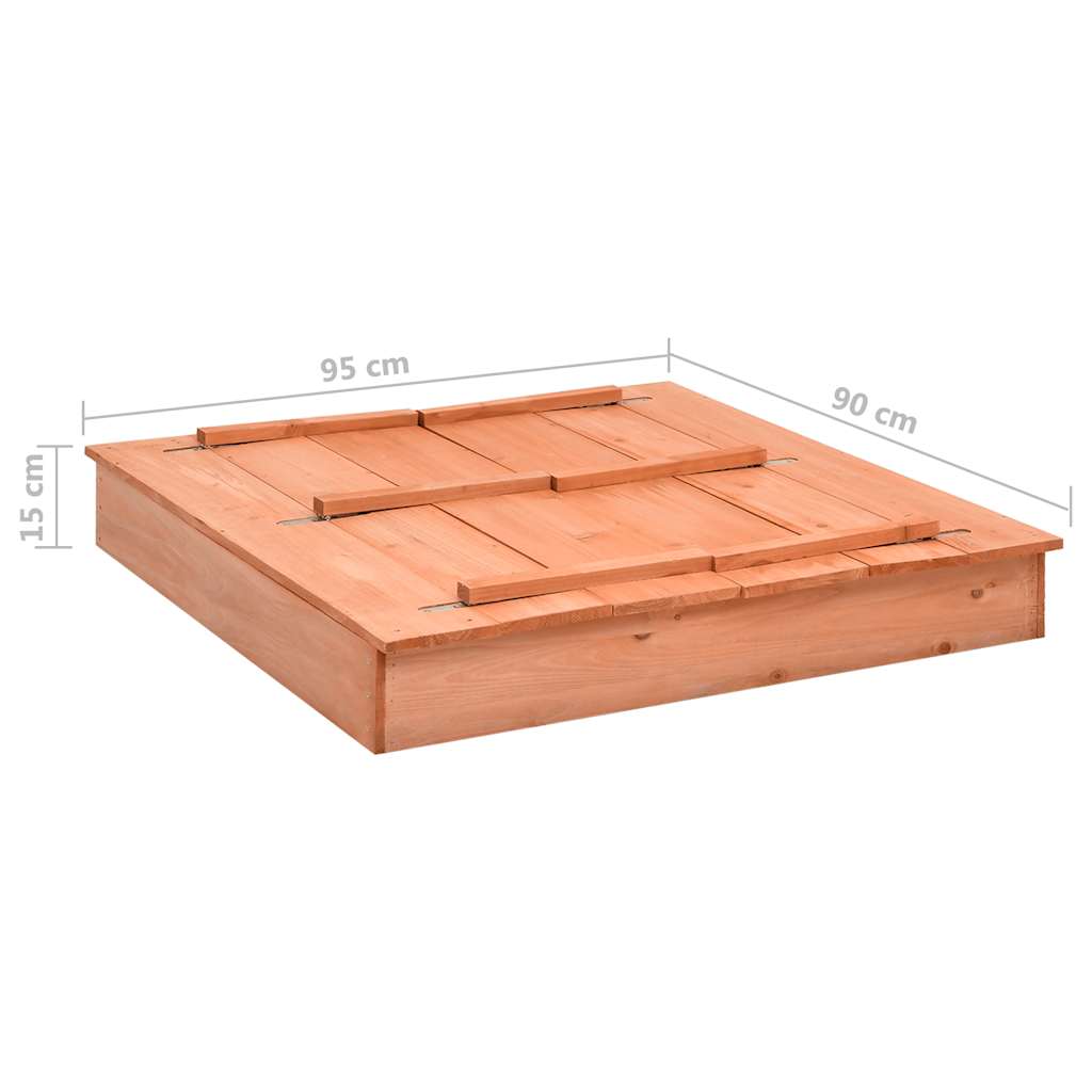 Sandkasse gran 95x90x15 cm