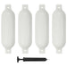 Båtfender 4 stk hvit 51x14 cm PVC