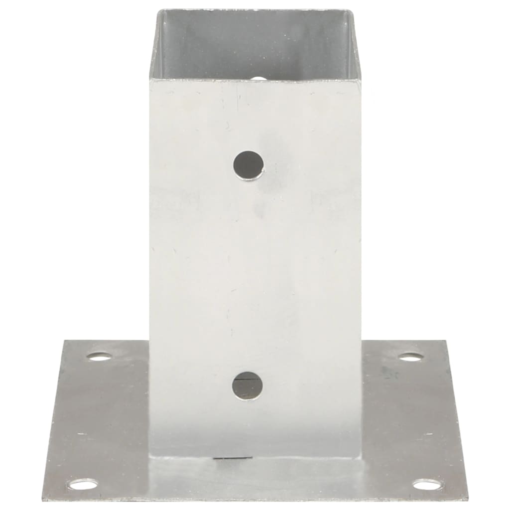 Stolpeankere 4 stk galvanisert metall 71 mm