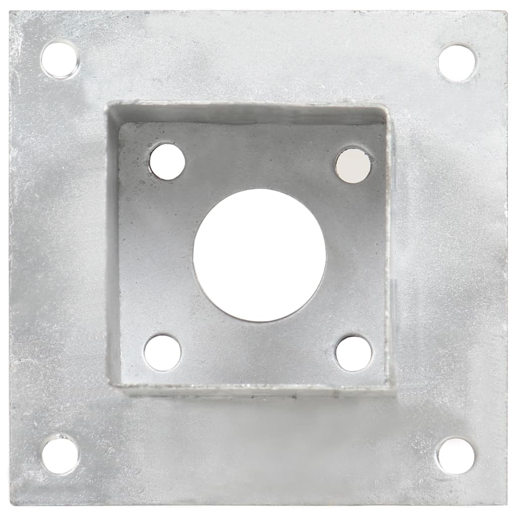 Stolpeankere 4 stk galvanisert metall 81 mm