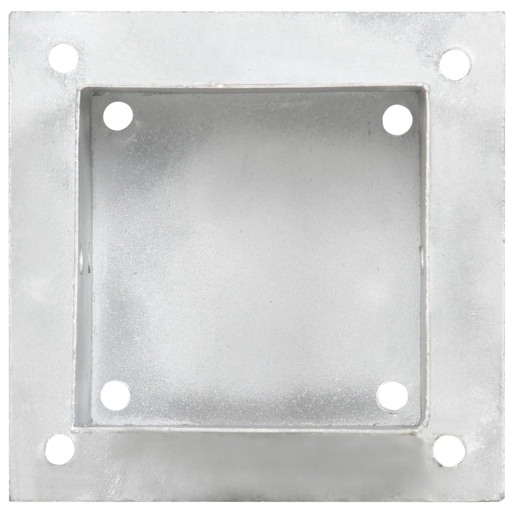 Stolpeankere 4 stk galvanisert metall 121 mm