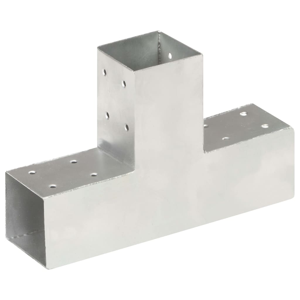 Stolpesko T-form galvanisert metall 71x71 mm