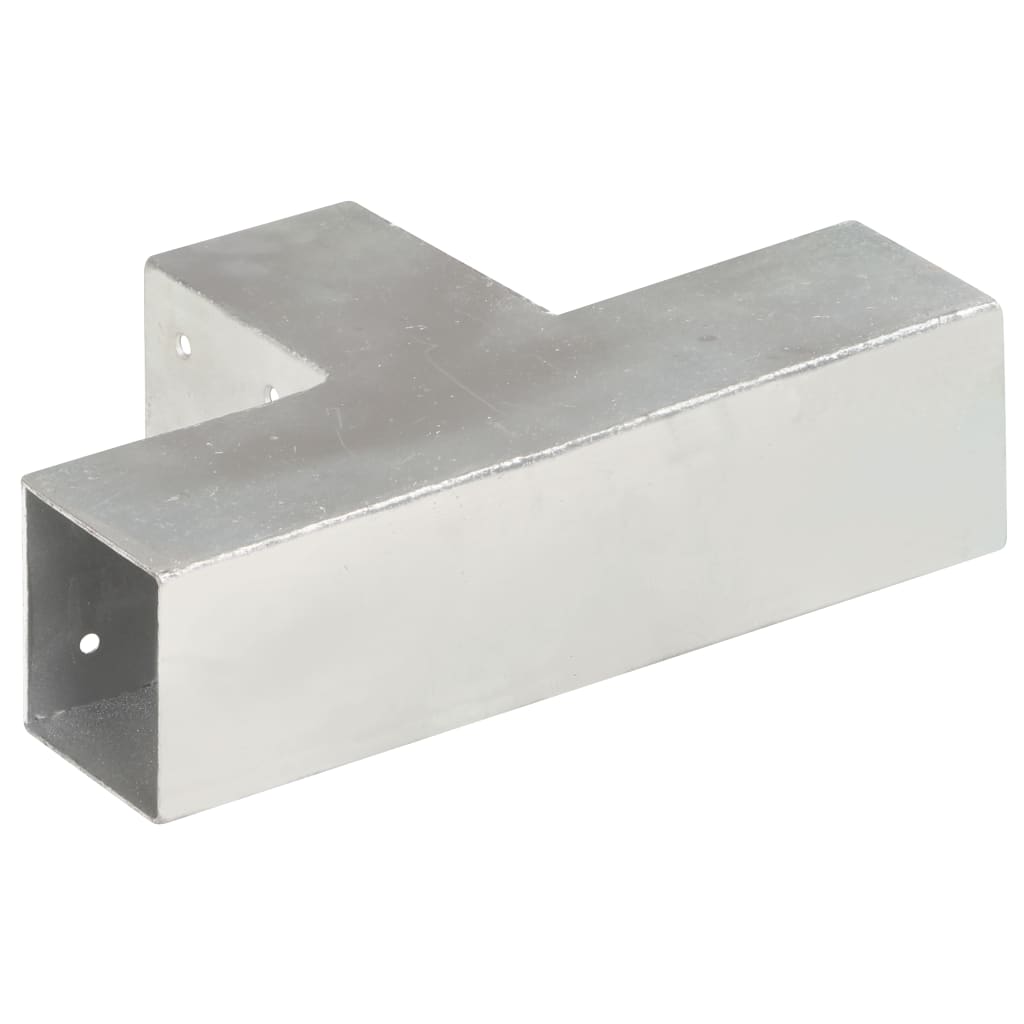 Stolpesko T-form galvanisert metall 71x71 mm
