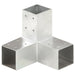 Stolpesko Y-form galvanisert metall 71x71 mm