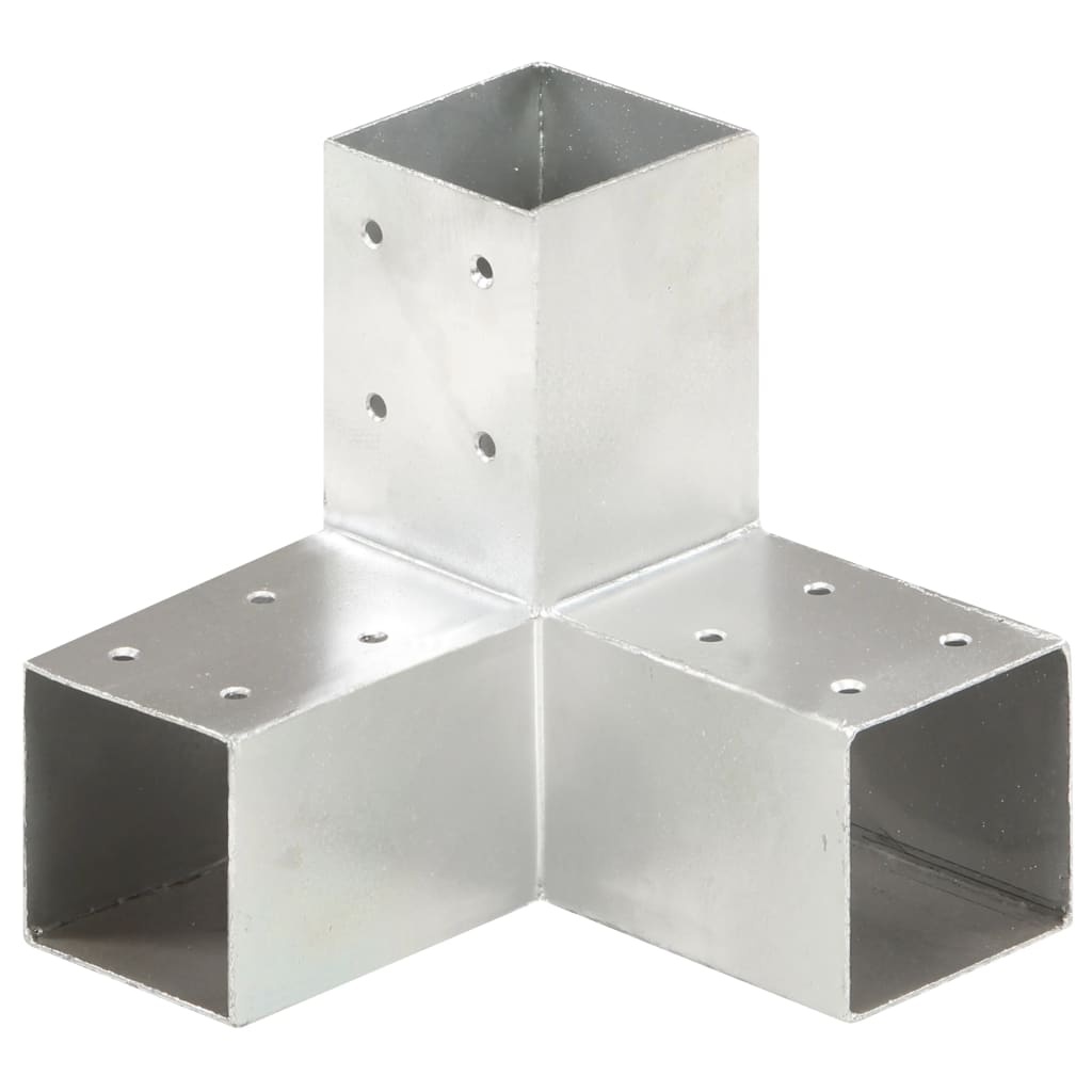 Stolpesko Y-form galvanisert metall 71x71 mm