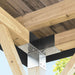 Stolpesko 4 stk Y-form galvanisert metall 71x71 mm