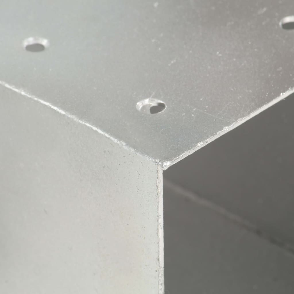 Stolpesko X-form galvanisert metall 71x71 mm