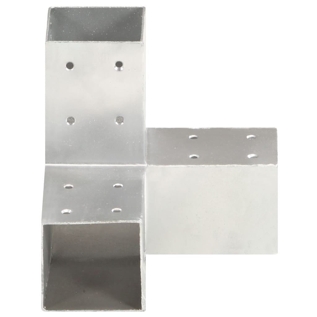 Stolpesko Y-form galvanisert metall 81x81 mm