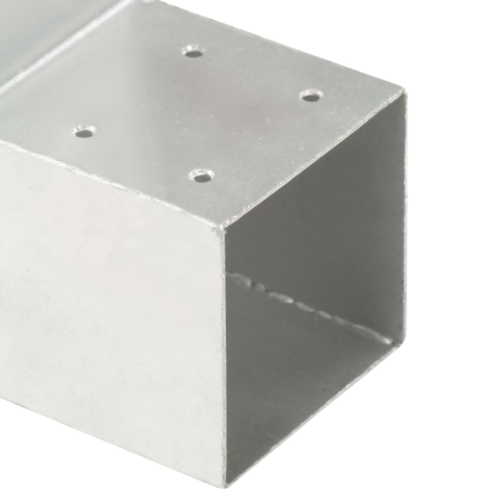 Stolpesko 4 stk L-form galvanisert metall 91x91 mm
