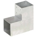 Stolpesko L-form galvanisert metall 101x101 mm
