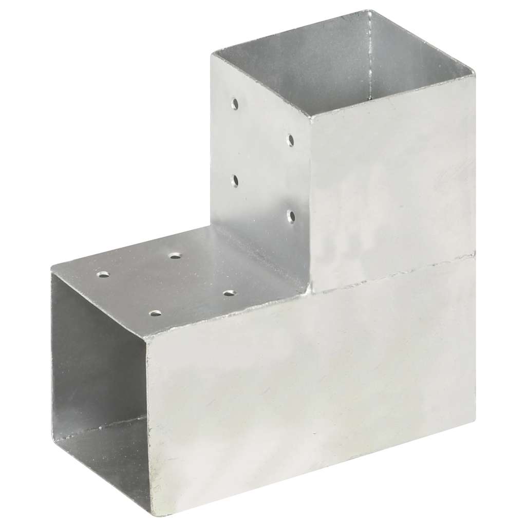Stolpesko L-form galvanisert metall 101x101 mm