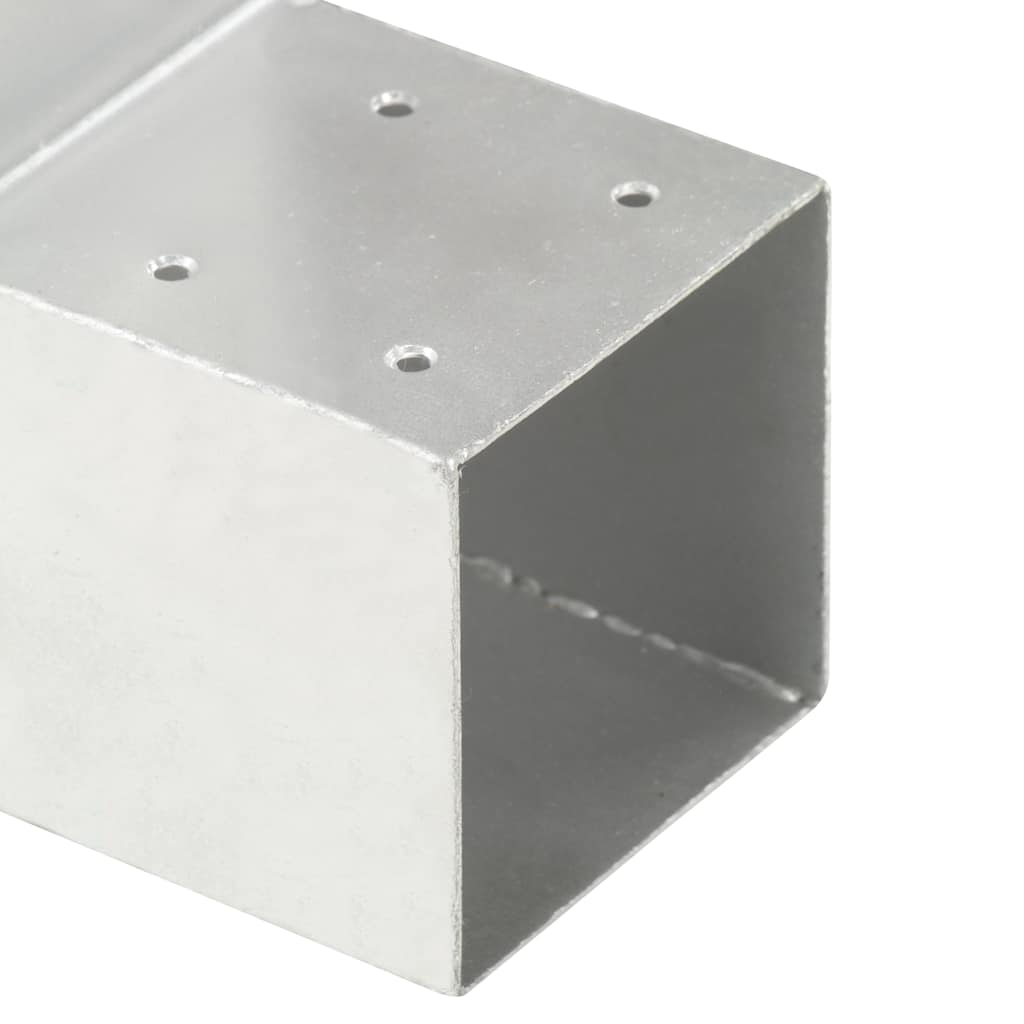 Stolpesko L-form galvanisert metall 101x101 mm
