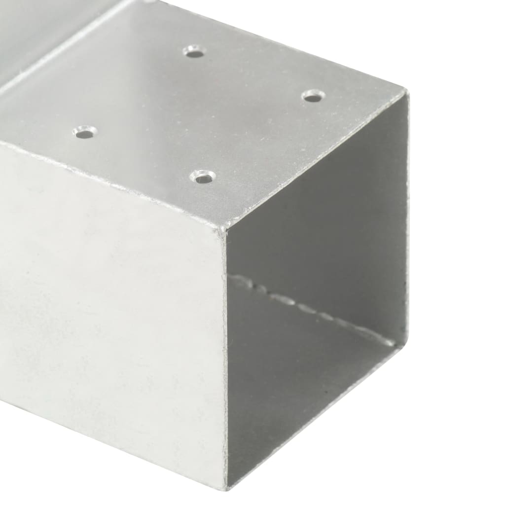 Stolpesko 4 stk L-form galvanisert metall 101x101 mm