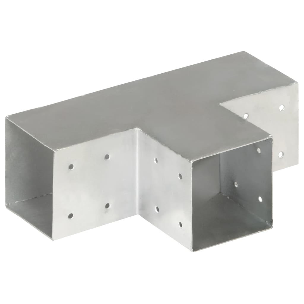 Stolpesko T-form galvanisert metall 101x101 mm