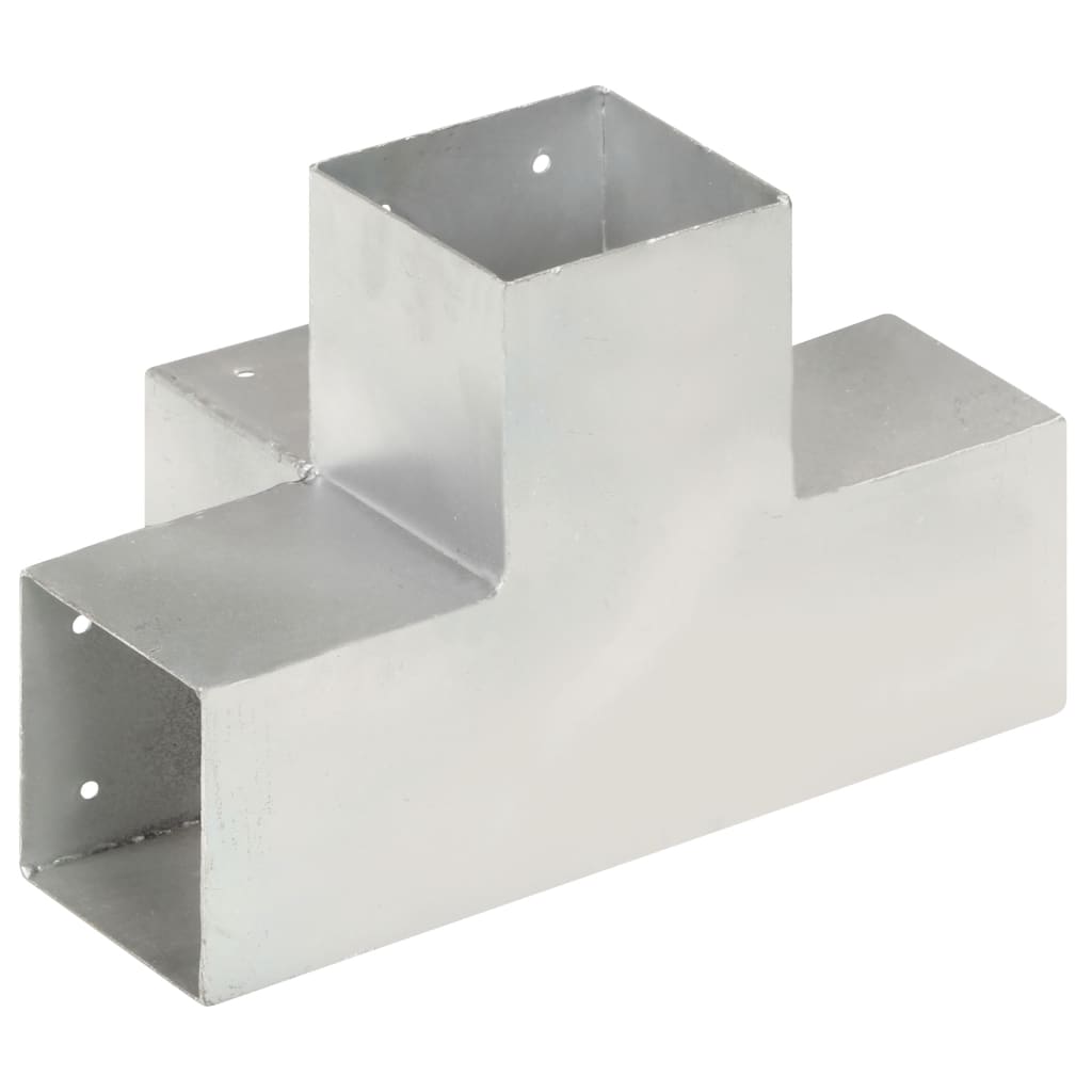 Stolpesko 4 stk X-form galvanisert metall 101x101 mm