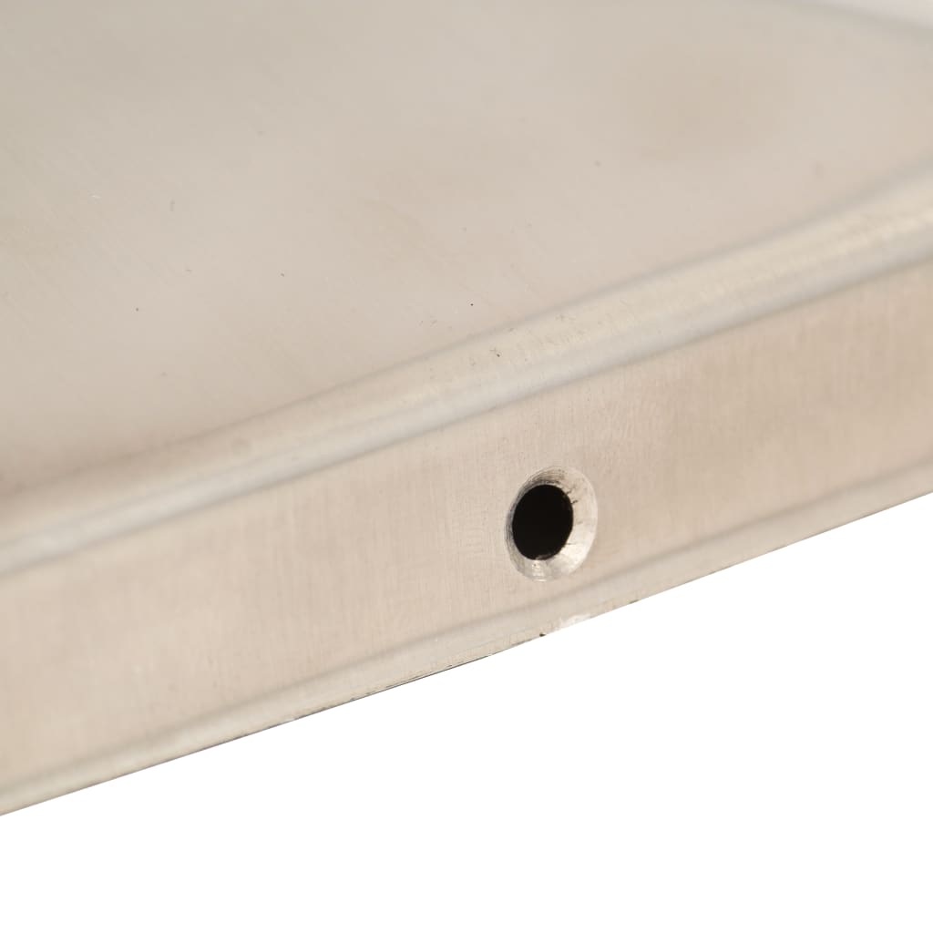 Gjerdestolpehatter pyramide 6 stk rustfritt stål 91x91 mm