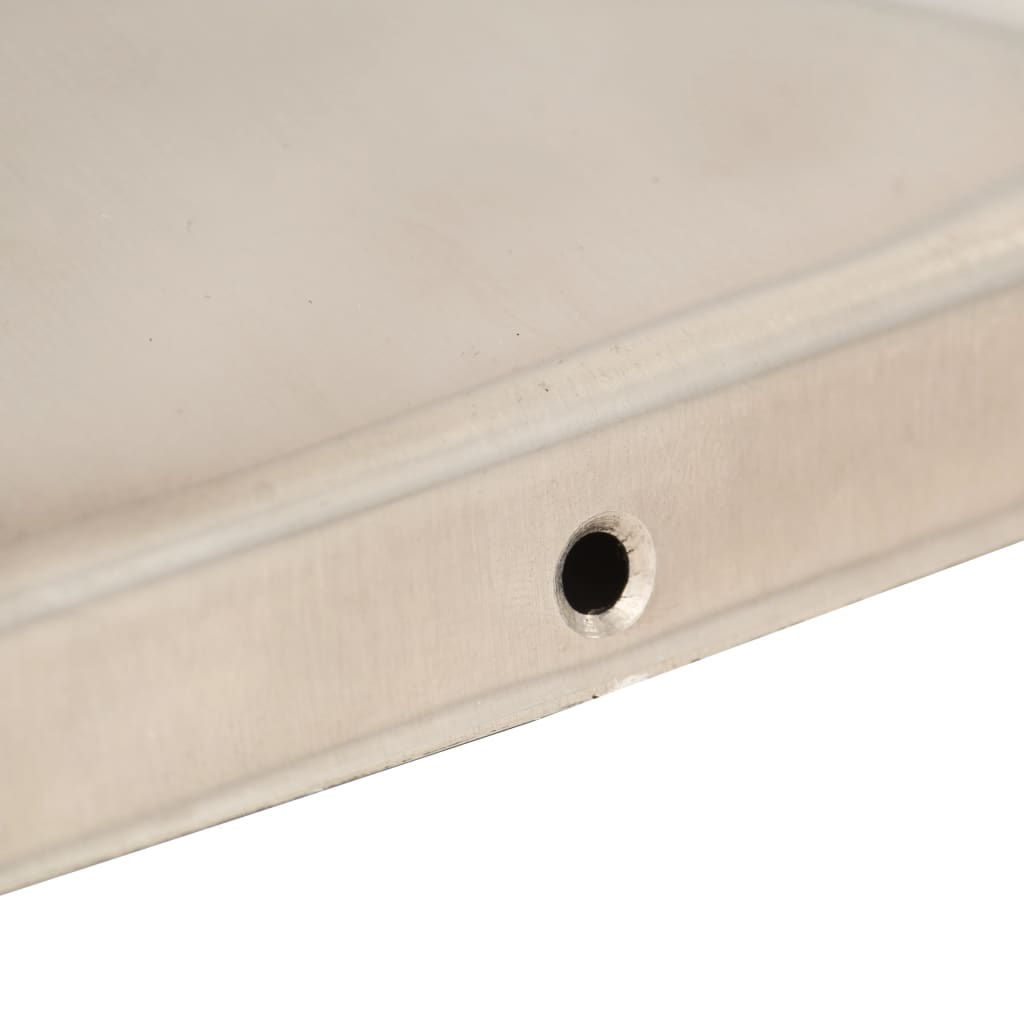 Gjerdestolpehatter pyramide 6 stk rustfritt stål 101x101 mm