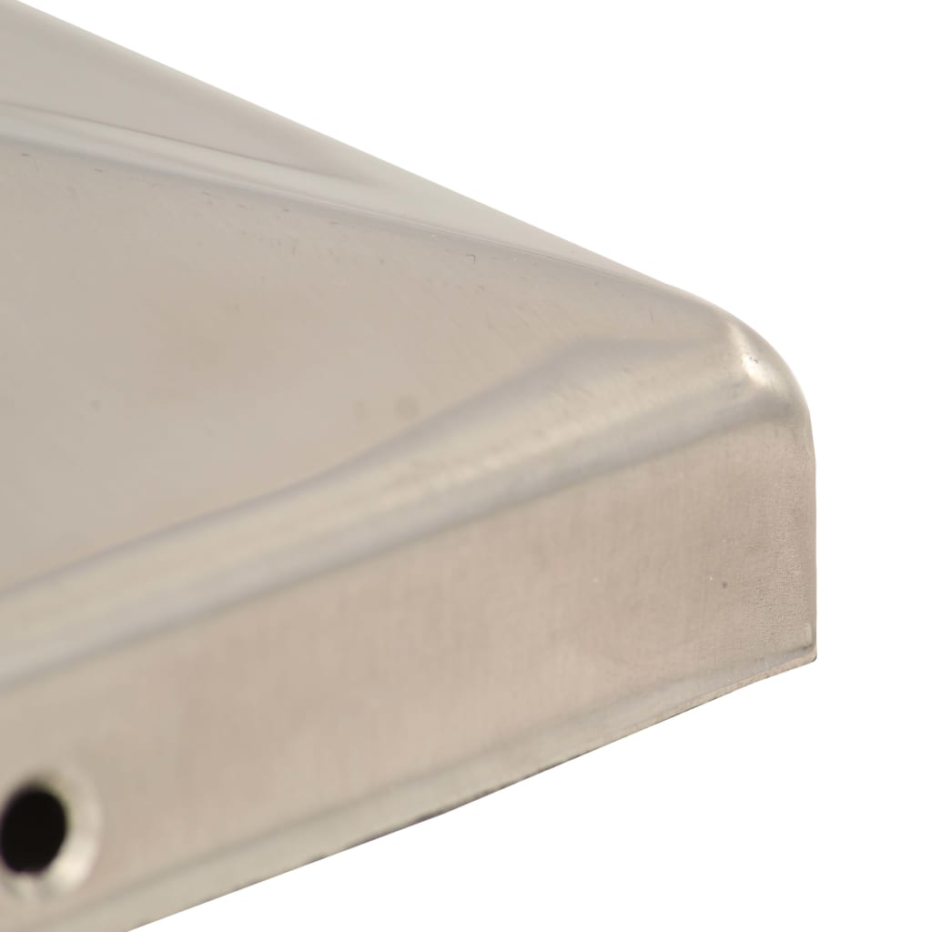 Gjerdestolpehatter pyramide 6 stk rustfritt stål 101x101 mm