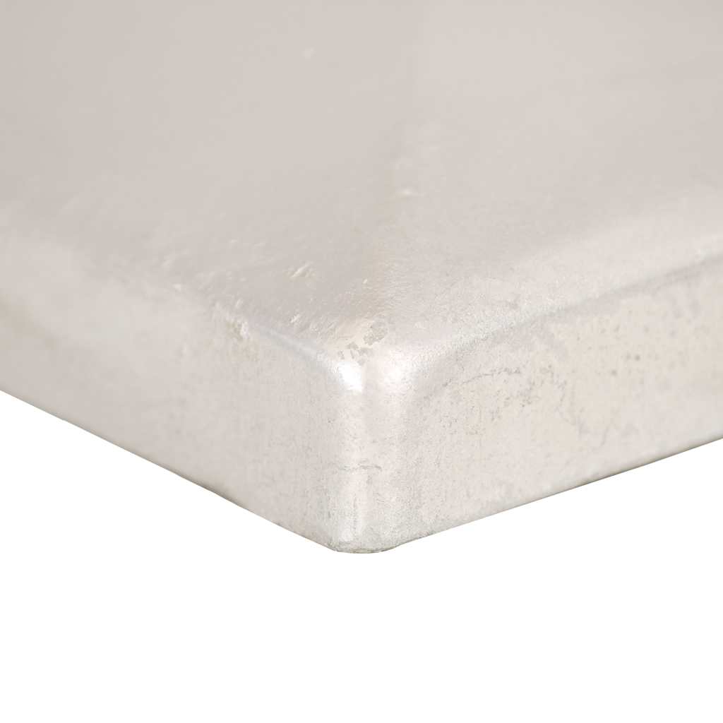 Gjerdestolpehatter pyramide 6 stk galvanisert metall 81x81 mm