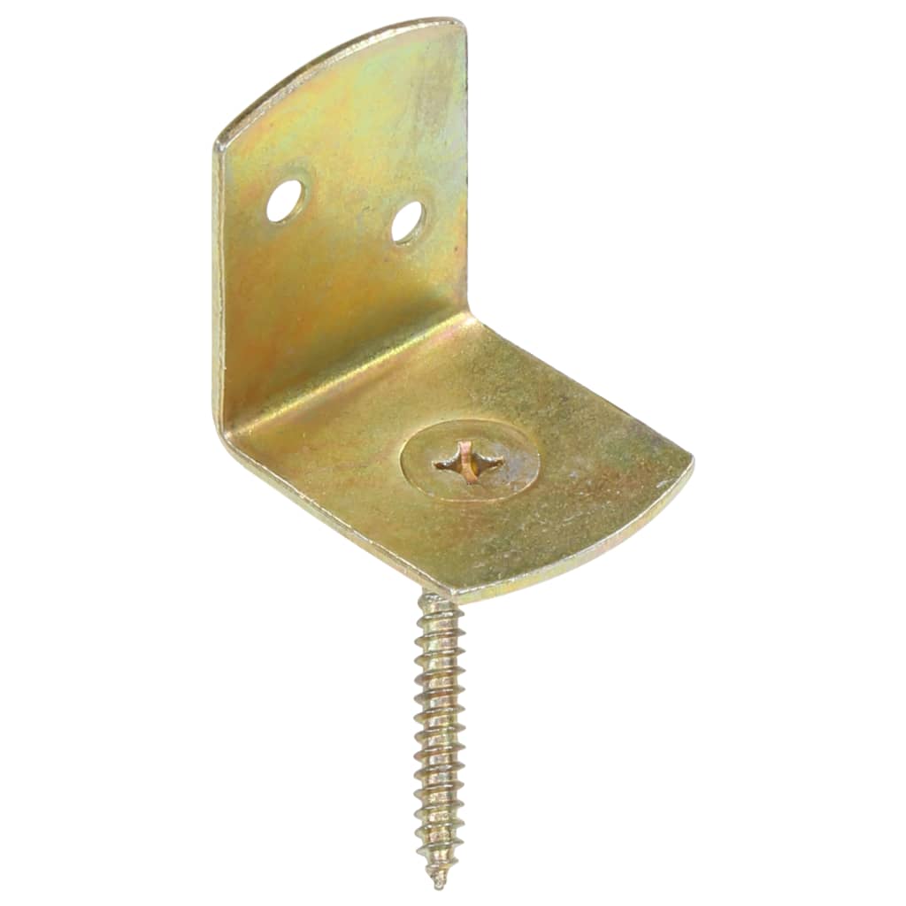 Gjerdebeslag 4 stk L-form galvanisert metall