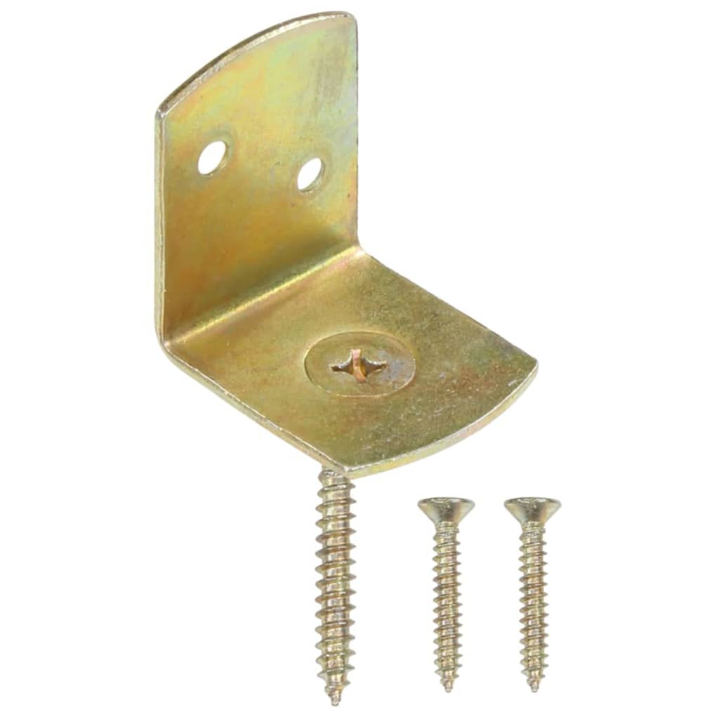 Gjerdebeslag 48 stk L-form galvanisert metall