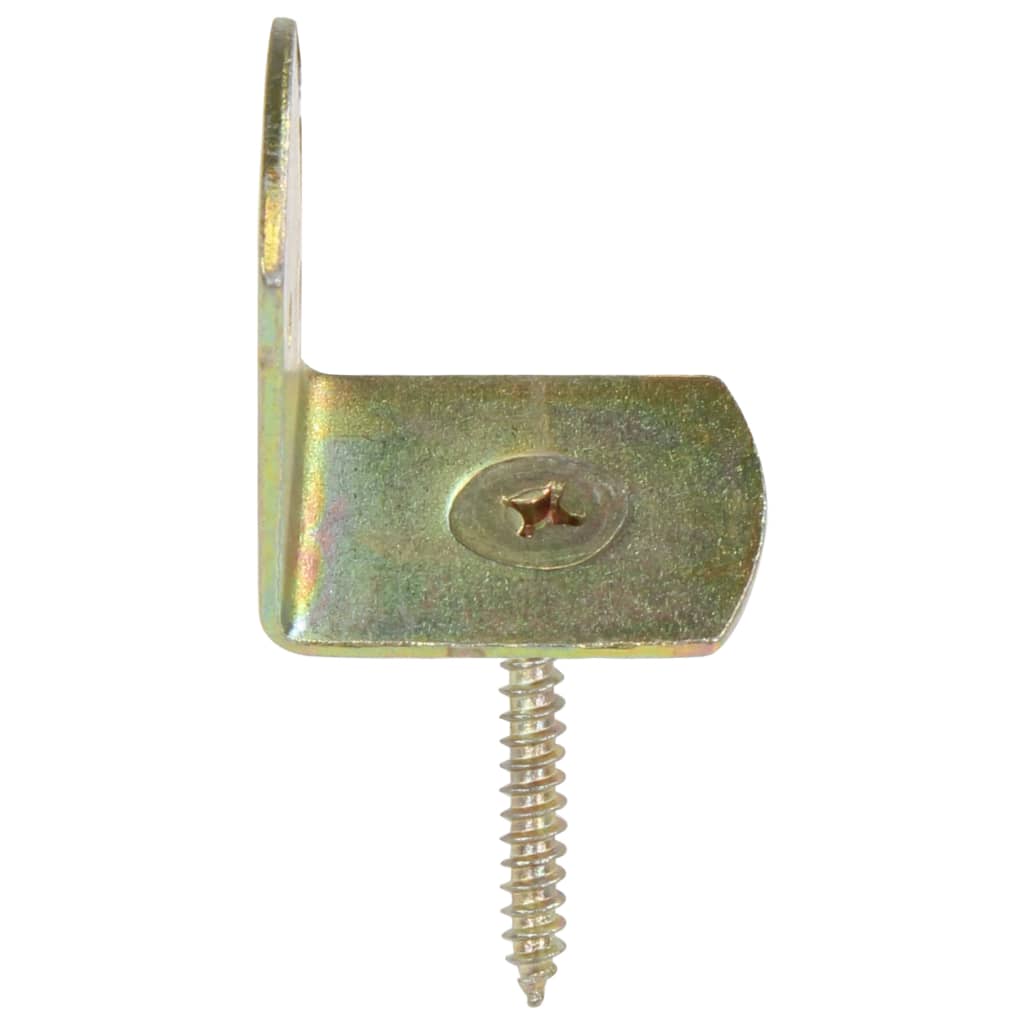 Gjerdebeslag 48 stk L-form galvanisert metall