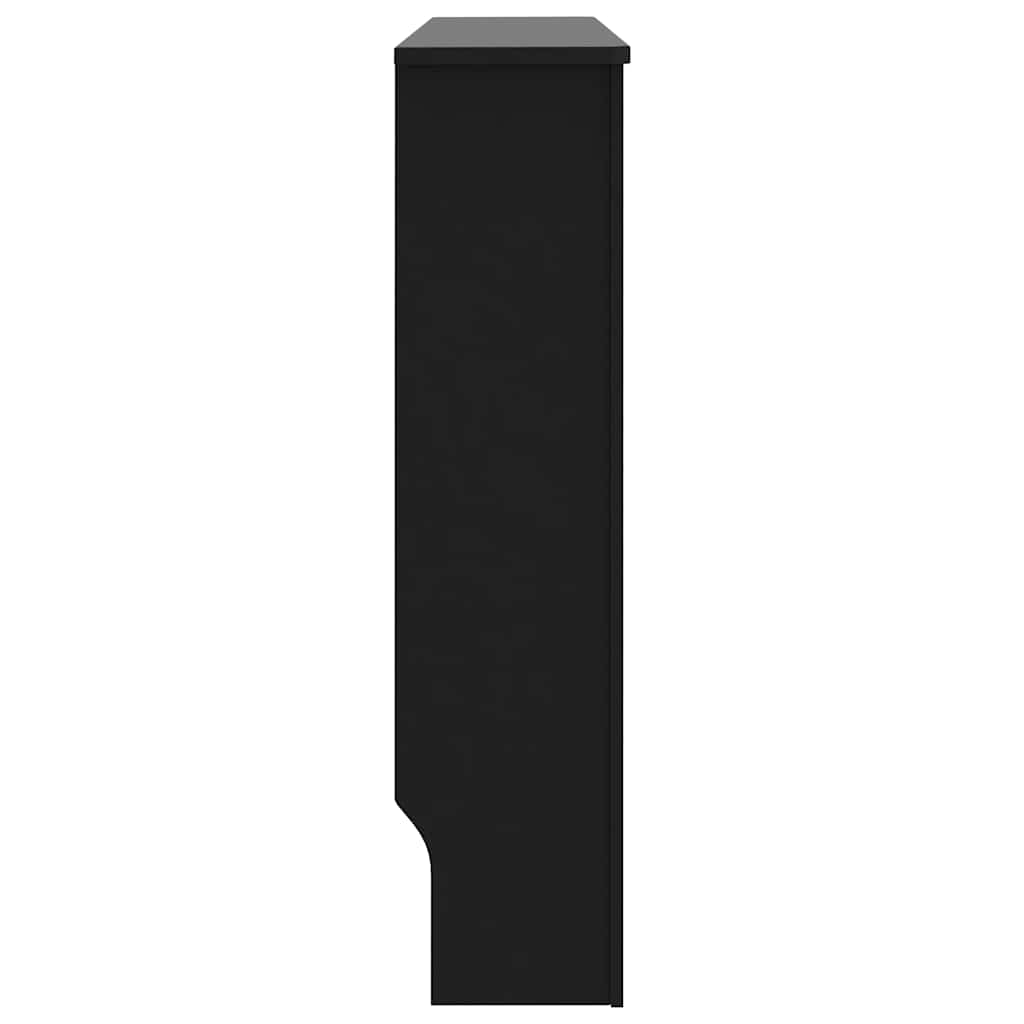 Radiatordeksel svart 112x19x81,5 cm konstruert tre