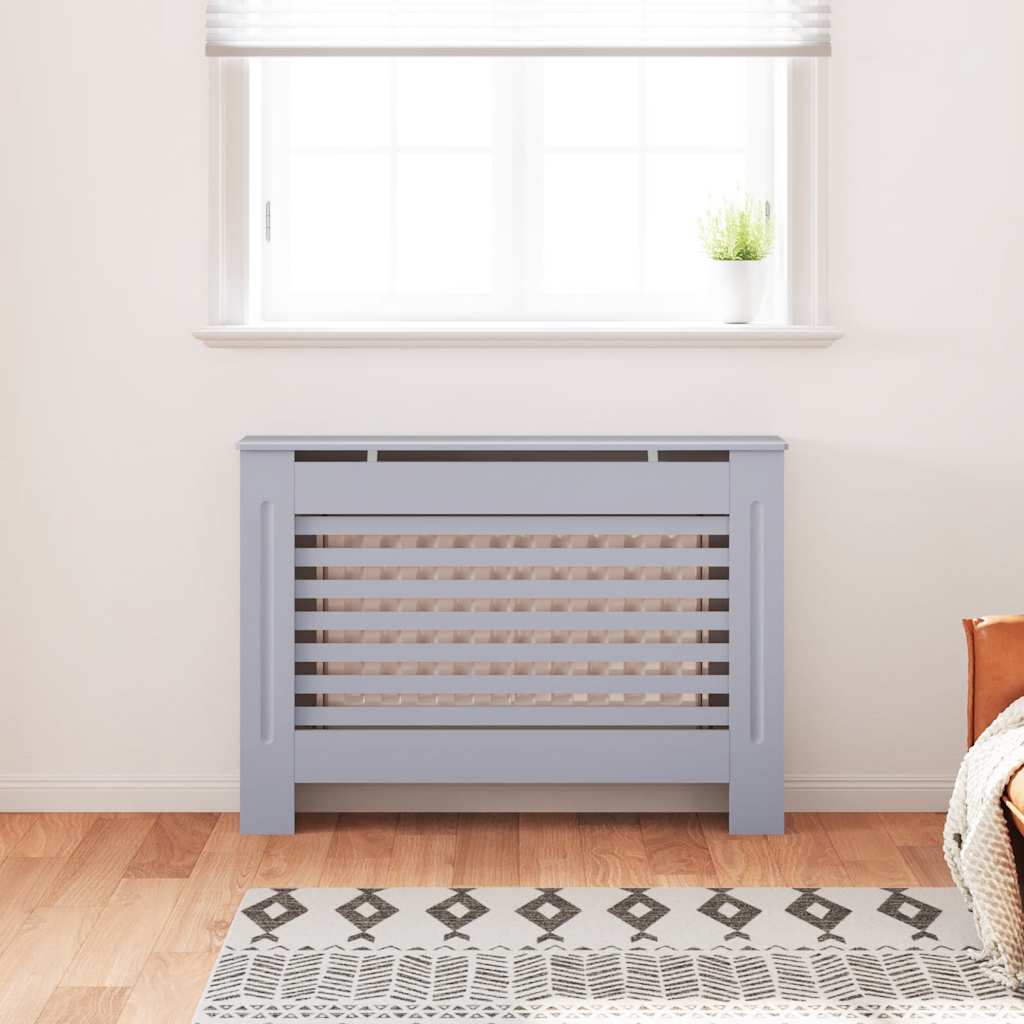 Radiatordeksel antrasitt 112x19x81,5 cm MDF