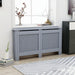 Radiatordeksel antrasitt 152x19x81,5 cm MDF
