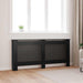 Radiatordeksel svart 172x19x81,5 cm MDF