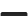 Vegghylle med skuff svart 80x25x8 cm