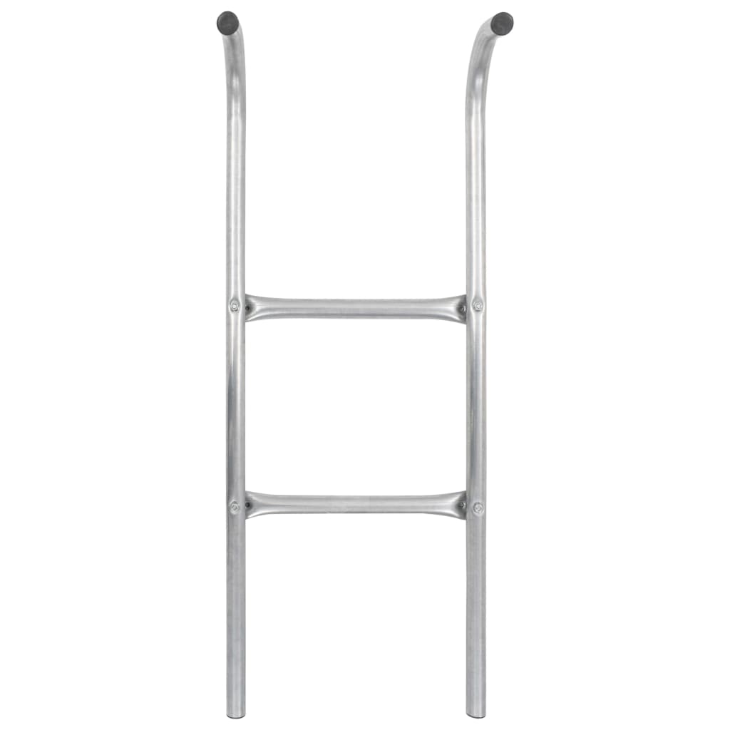 Stige til trampoline 2 trinn stål sølv 72 cm (egnet for 65 cm høyde)
