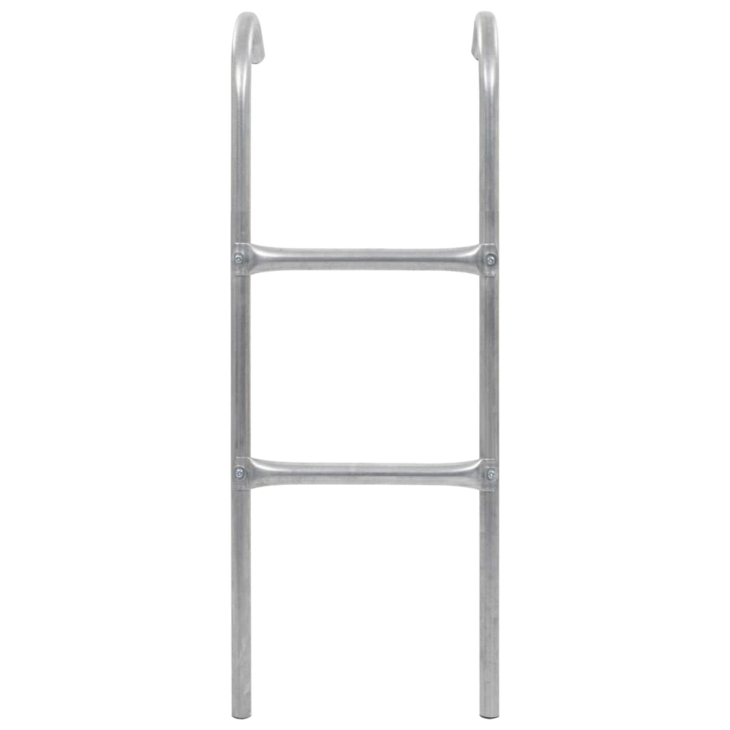 Stige til trampoline 2 trinn stål sølv 102,6 cm