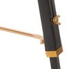 Gulvlampe med stativ svart og gull heltre teak 141 cm