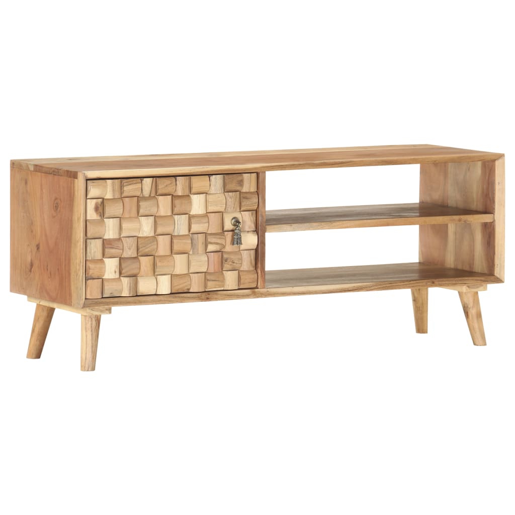 TV-benk 100x30x40 cm heltre akasie