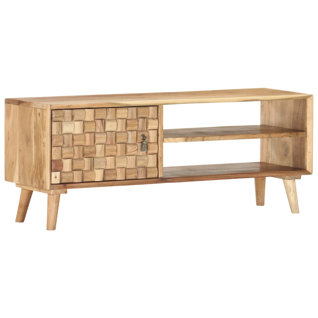 TV-benk 100x30x40 cm heltre akasie