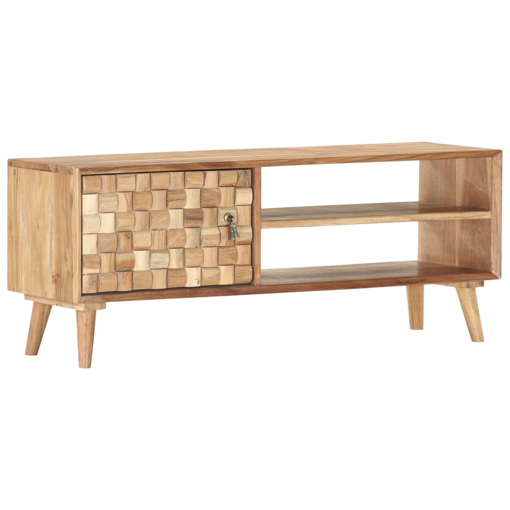 TV-benk 100x30x40 cm heltre akasie