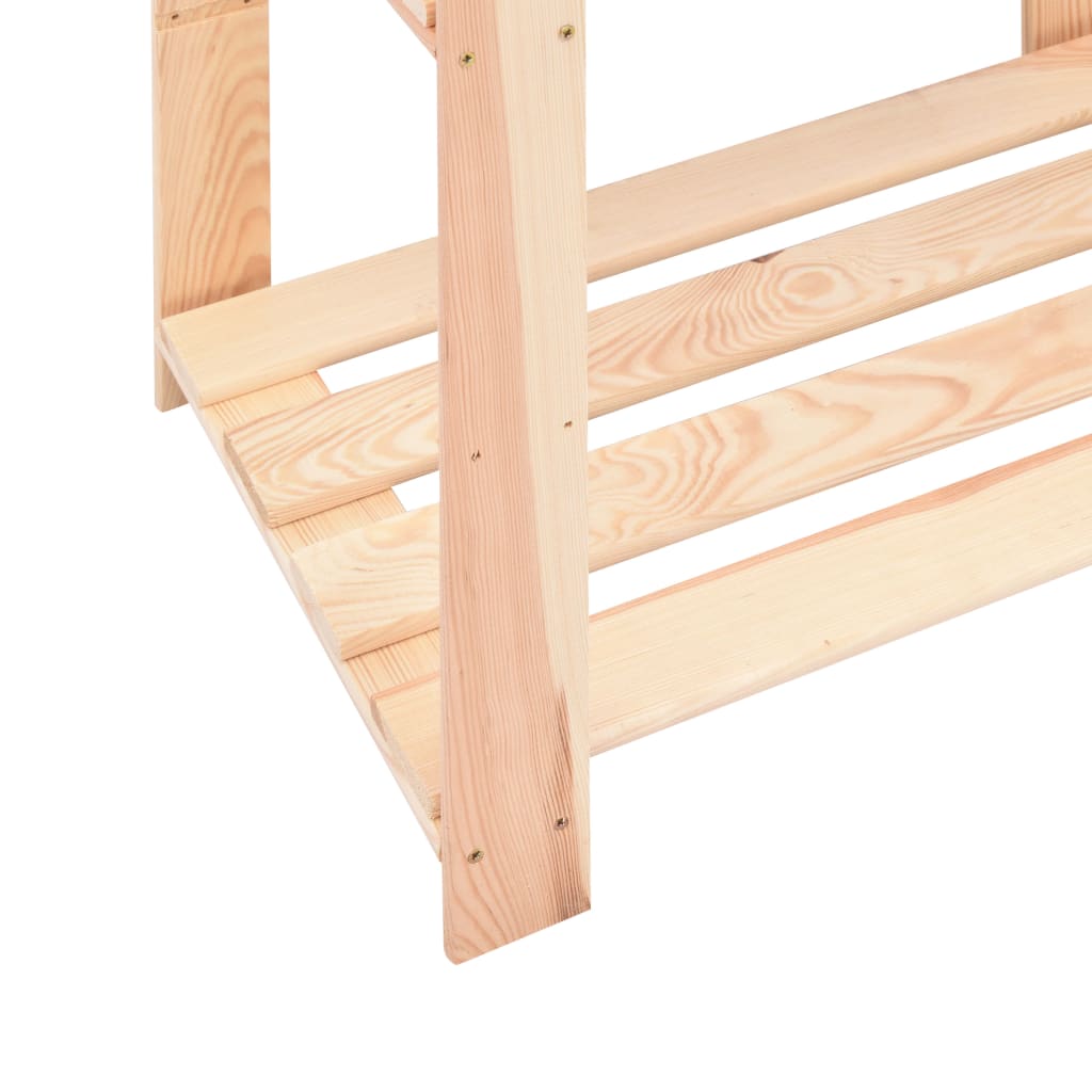Lagringshyller 3 etasjer 5 stk 60x38x90cm heltre furu 150kg