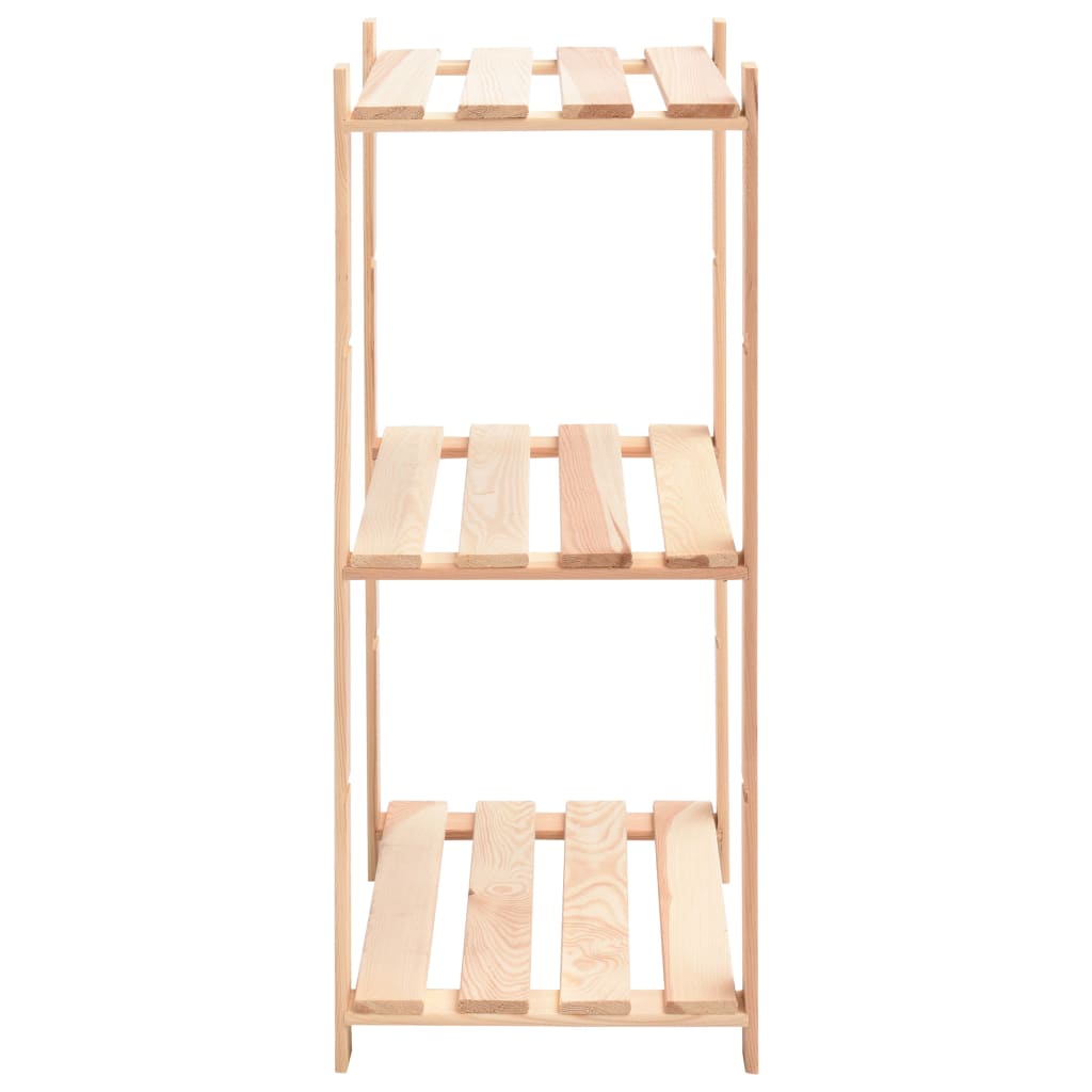 Lagringshyller 3 etasjer 10stk 60x38x90cm heltre furu 150kg