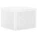 Sidebord hvit 54x54x36,5 cm plast