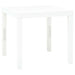 Hagebord hvit 78x78x72 cm plast vidaXL