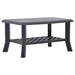Salongbord antrasitt 90x60x46 cm plast